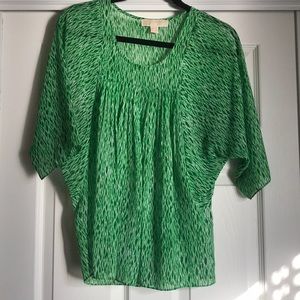 Michael Kors flowing green top